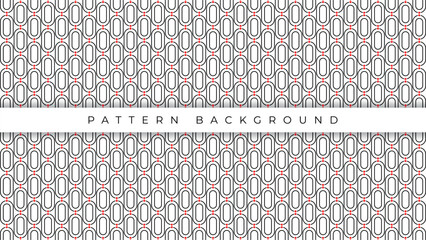 Wall Mural - black line red circle pattern background design