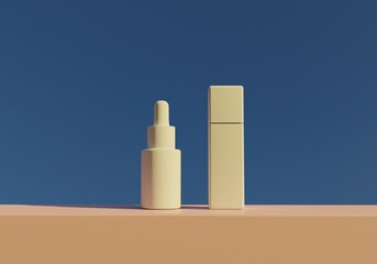 serum skin care 3d render illustration