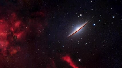 Wall Mural - Travel Across galaxies in the universe.