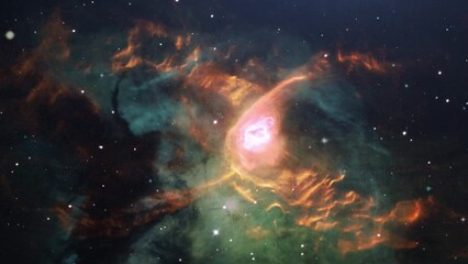 Wall Mural - A Look into the Heart of the Nebula, the Mystery of Star Formatio