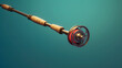 Fly fishing rod icon fishing 3d