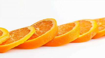 Wall Mural - orange isolated on white background 