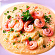 Shrimp and grits a Southern classic featuring tender shrimp in a savory sauce over creamy