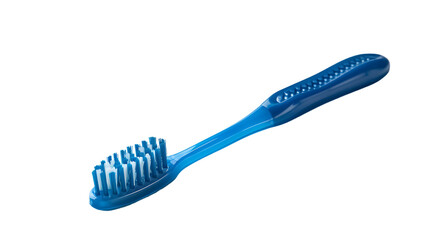 Blue tooth brush isolated on transparent background 