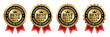 © IQ art_Design - Best seller badge logo design. Best seller sticker label. 100% Satisfaction Guaranteed. Vector Illustration.