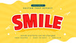 text edit style editable smile lettering