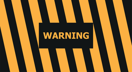 Sticker - warning sign, warning text, warning text, traffic lane warning sign