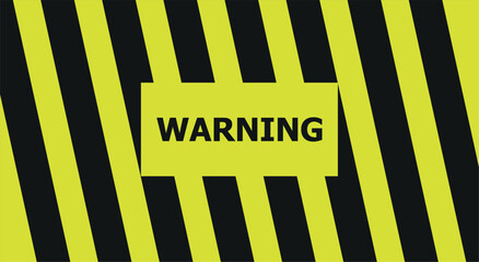 Canvas Print - warning sign, warning text, warning text, traffic lane warning sign