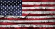3D-Illustration of a USA flag - realistic waving fabric flag