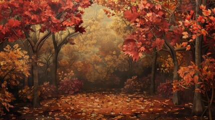 Wall Mural - Fall backdrop