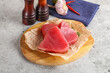 © Andrei Starostin - Delicous raw tuna steak for cooking