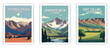© Duy - Colorado Spring, Arapahoe Basin, Fort Collins Illustration Art. Travel Poster Wall Art. Minimalist Vector art