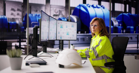 Aufkleber - Engineer Operators Using Scada System