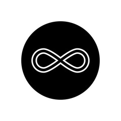 Wall Mural - infinity icon vector. mobius loop shape illustration sign. unlimited symbol. forever logo.