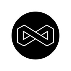 Wall Mural - infinity icon vector. mobius loop shape illustration sign. unlimited symbol. forever logo.