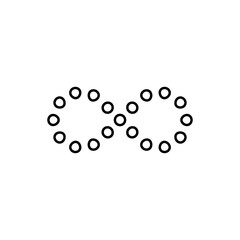 Wall Mural - infinity icon vector. mobius loop shape illustration sign. unlimited symbol. forever logo.
