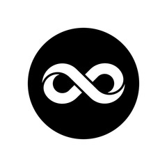 Wall Mural - infinity icon vector. mobius loop shape illustration sign. unlimited symbol. forever logo.