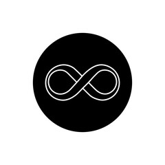 Wall Mural - infinity icon vector. mobius loop shape illustration sign. unlimited symbol. forever logo.