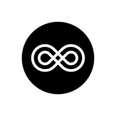 Wall Mural - infinity icon vector. mobius loop shape illustration sign. unlimited symbol. forever logo.