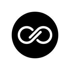 Wall Mural - infinity icon vector. mobius loop shape illustration sign. unlimited symbol. forever logo.