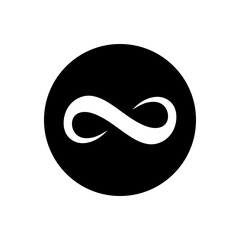 Wall Mural - infinity icon vector. mobius loop shape illustration sign. unlimited symbol. forever logo.
