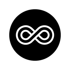 Wall Mural - infinity icon vector. mobius loop shape illustration sign. unlimited symbol. forever logo.