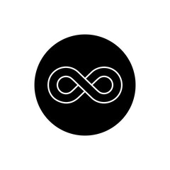 Wall Mural - infinity icon vector. mobius loop shape illustration sign. unlimited symbol. forever logo.