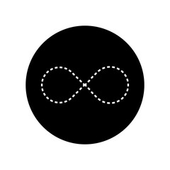 Wall Mural - infinity icon vector. mobius loop shape illustration sign. unlimited symbol. forever logo.