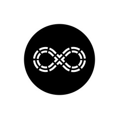 Wall Mural - infinity icon vector. mobius loop shape illustration sign. unlimited symbol. forever logo.