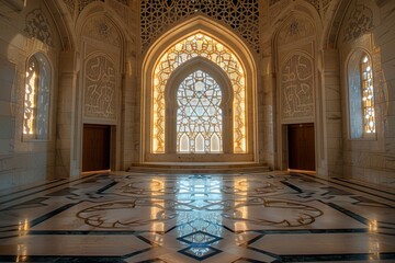 A beautifully mihrab geometric patterns