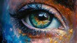 © CALMANDRELAX STUDIO - The eye is the window to the soul. oil painting