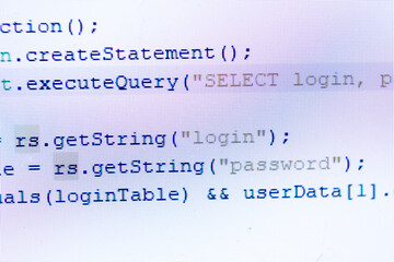 The code in the java programming language. The part of the program code is macro.