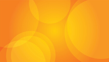 Aufkleber - Orange elements with fluid gradient circles, Orange abstract background, Minimal geometric background, orange background