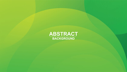 Aufkleber - Green abstract background with fluid shapes, minimal geometric background, circle elements with fluid gradient shapes, green background