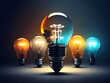 © Meharab01 - Creative light bulb Think of different creative idea, Idea creative idea, thinking, got idea