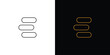 Modern and simple E logo design