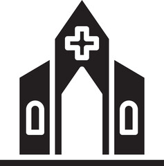 Poster - Church Building Icon
