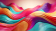 © MD NAZMUL HASAN - Vivid curves stripes 3d render with geometric blur. Wavy random curvature with gradient and creative lines. Diverging circular digital presentation with varying textures