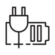 Battery Charge Energy Line Icon