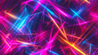 Vibrant abstract background with colorful glowing lines in dynamic motion