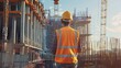 © aiman - A civil engineer stands looking at the construction site.