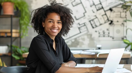 Canvas Print - Confident Professional at the Office