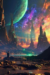 Wall Mural - sci-fi time travel
