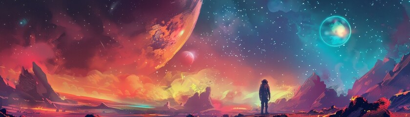 Wall Mural - sci-fi time travel
