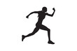 © Rajob - Set of silhouettes of running women. Run, runner, sport. illustration