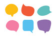 © manassanant - Set of callout, speech bubbles, chats, elements icons, vector illustration.