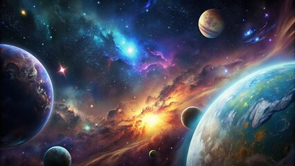 planet in space