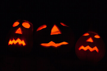 Wall Mural - Jack-o-lanterns. The symbol of Halloween.