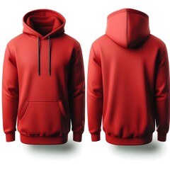 Wall Mural - blank hoodie template, red hoodie mockup, sweatshirt mockup, hoodie, hoodie for design, blank hoodie, long sleeve hoodie template, hoodie design mockup, apparel mockup, print-ready hoodie template,