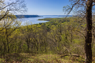 Poster - A Scenic View Of The Mississippi River In Spring